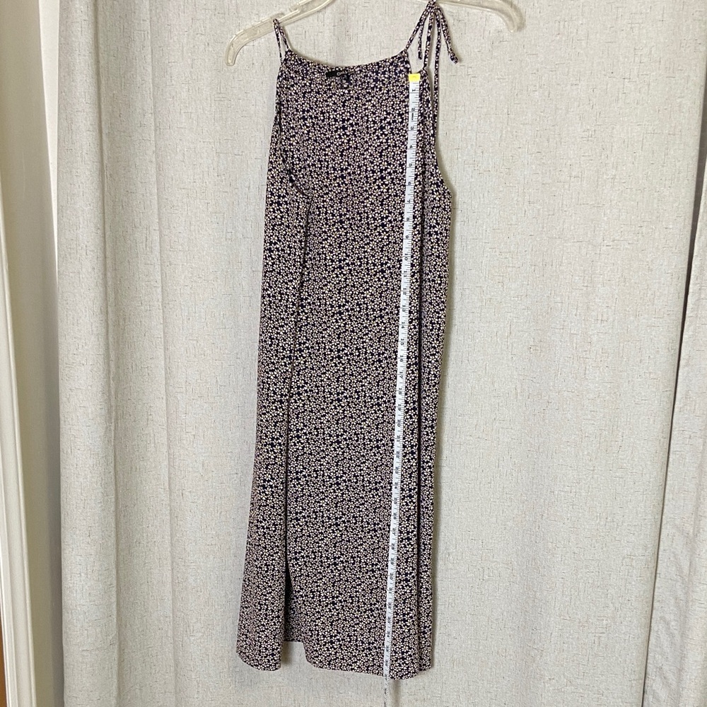 Pale pink Floral and navy Women's Dress
